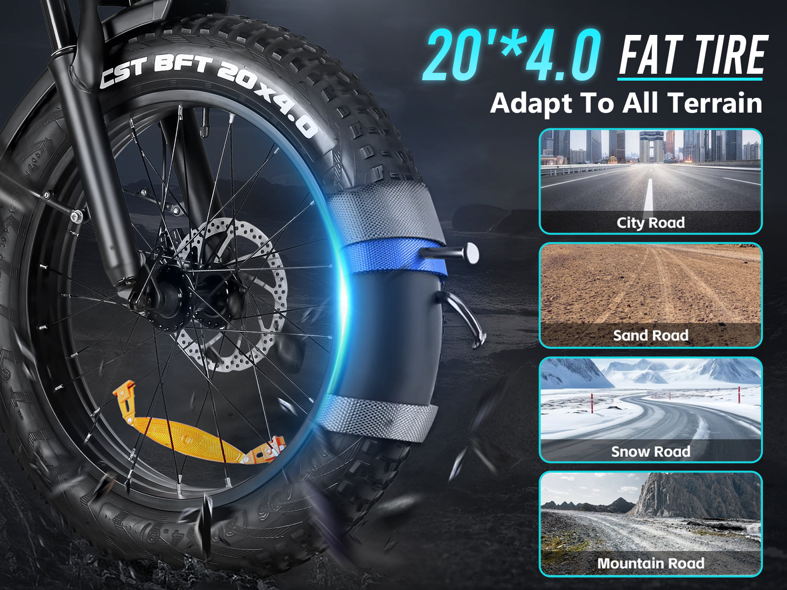 RS-A02 Pro Fat Tire Off Road E-bike