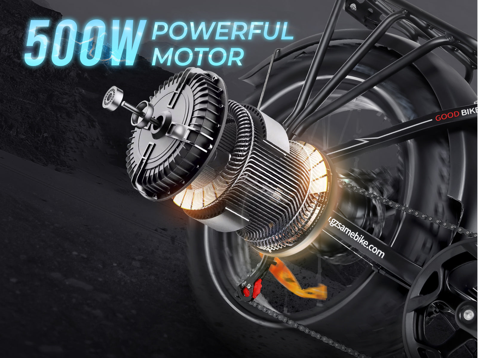 LOTDM200-II Fat Tire Electric Mountain Bike