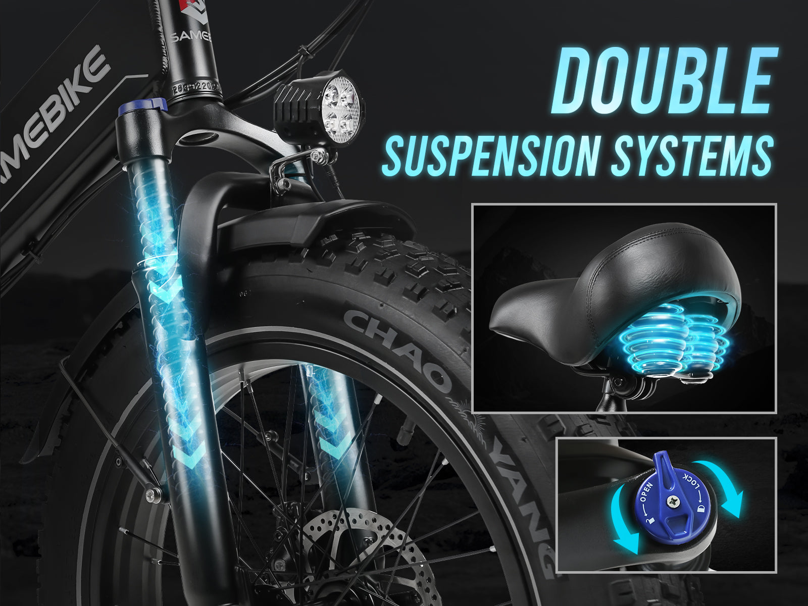 LOTDM200-II Fat Tire Electric Mountain Bike